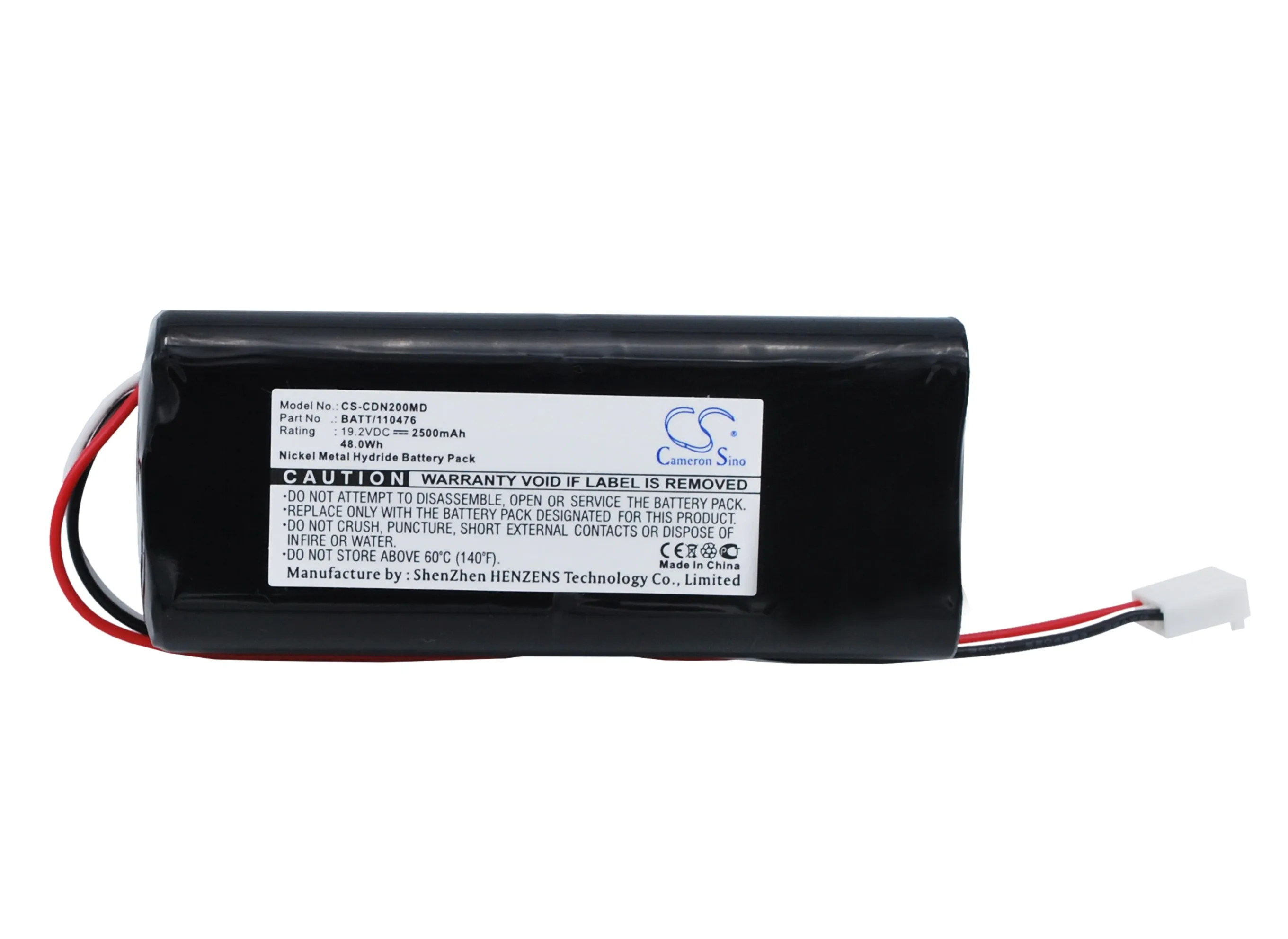 GreenBatteryPower CameronSino 2500mAh 19.2V 48.00Wh Medical Ni-MH Battery for Clinical Dynamics NIBP GX-2,460005-078,BATT/110476