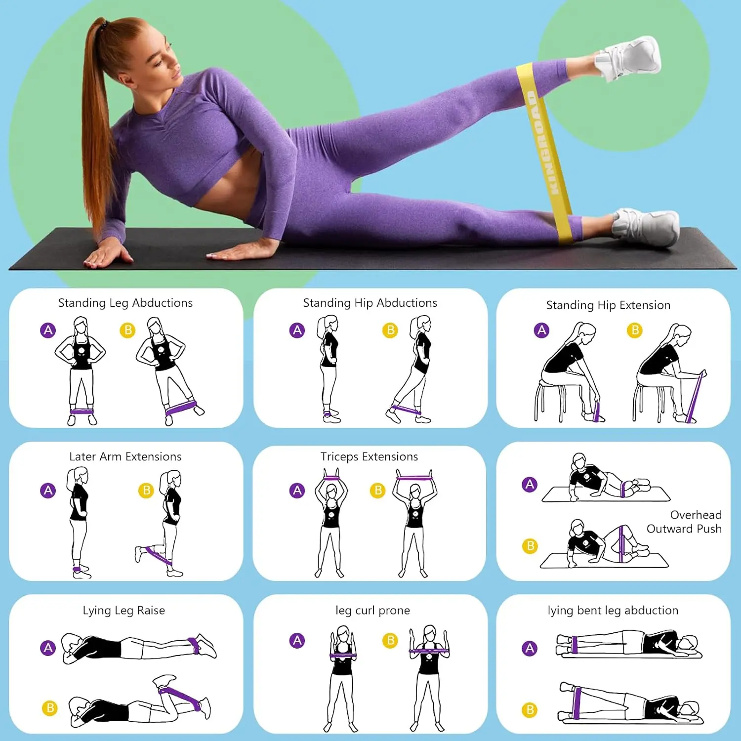 Heavy Duty Resistance Bands Set (5-Piece) 4