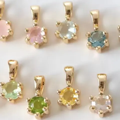 

2 шт. 10x5 мм медное ожерелье из настоящего золота с одним бриллиантом, браслет, аксессуары ручной работы своими руками