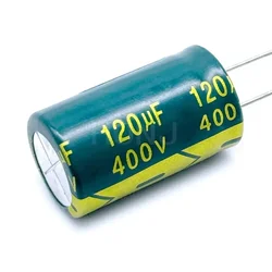 2-5PCS 400V 120UF high frequency low impedance 400V120UF aluminum electrolytic capacitor size 18*30 20%