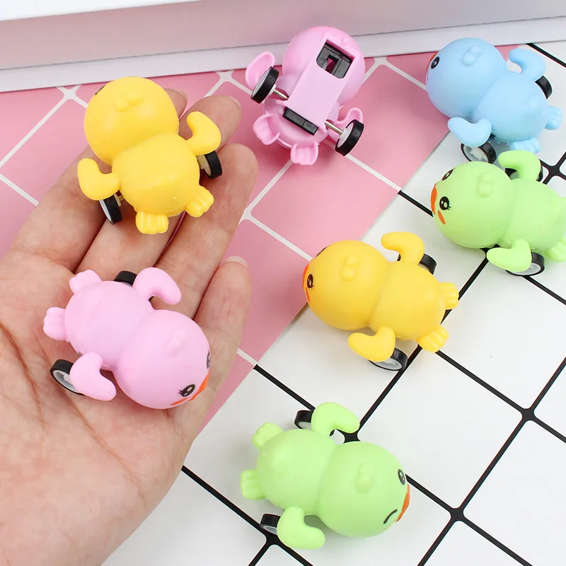 5Pcs/bag Cartoon Cute Mini Duck Pull Back Toys Kids Funny Multi-colour Duck Shape Toy Car Children's Birthday Holiday Party Gift