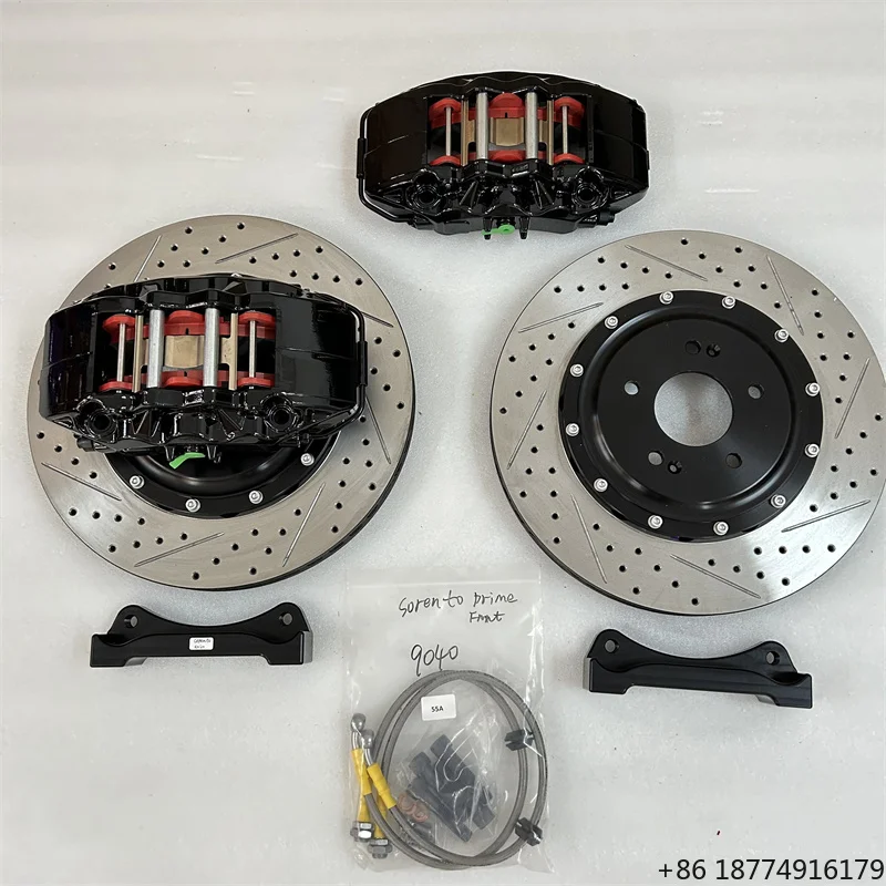 

Комплект передних тормозов Jekit 9040: диски 380x32 мм, плавающие суппорты, алюминиевые, новые, для M5 E60 2005 года