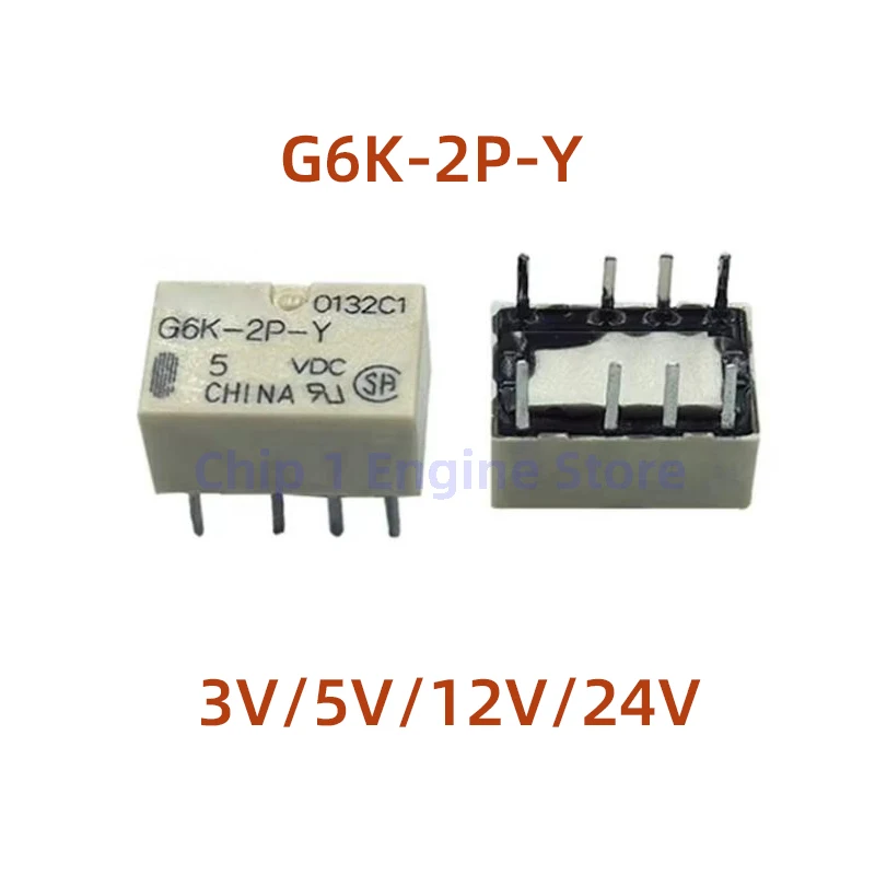 5/10PCS New&Original Signal Relay SMD G6K-2F-Y-3VDC/5V/12V/24V DIP G6K-2P-Y-3VDC/5V/12V/24V  SMD G6K-2G-Y-5VDC/12V