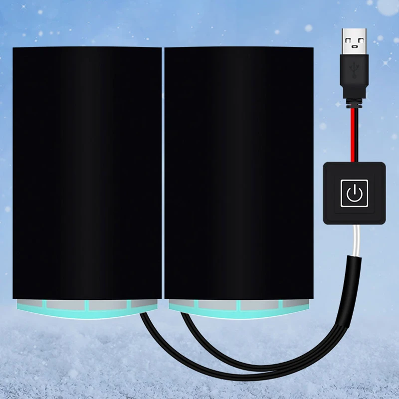 USB Adjustable Motorcycle Heated Grips Electric Motorbike Handle Heating Heater Bicy cle Winter Warm Accessory Anti-skid view 2