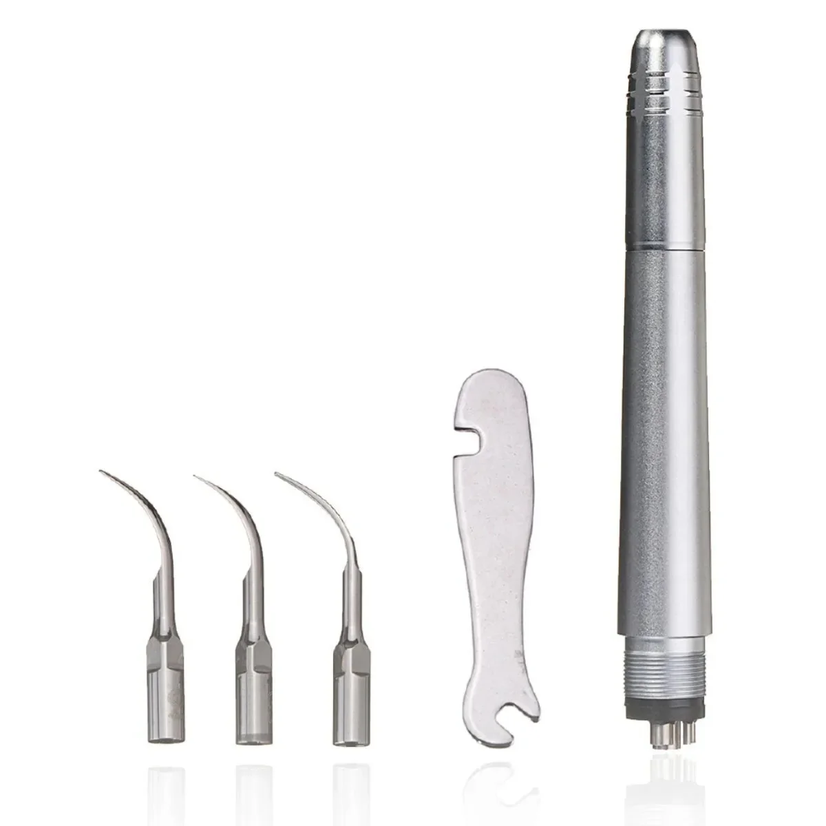 1pcs New Dental Lab 4Holes Ultrasonic Periodontal Air Scaler Kits with 3Compatible Tips Parts for Dentistry Product  Clinic Tool