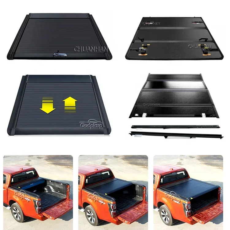 Truck bed cover Low profile Hard aluminum tri-fold tonneau cover Tundra for dodge ram 1500 triton L200