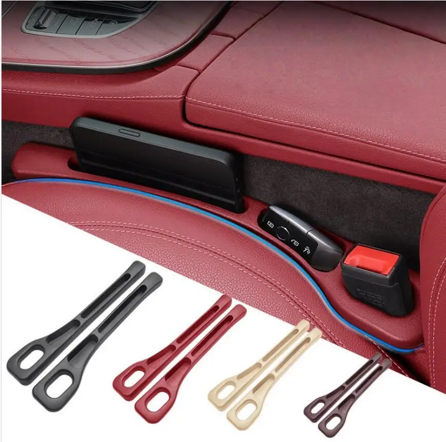2X Car Seat Gap Filler Between Seats Decoration Interior Accessories For Nissan Rogue MK2 MK3 Note E11 E12 Qashqai J10 J11 J12