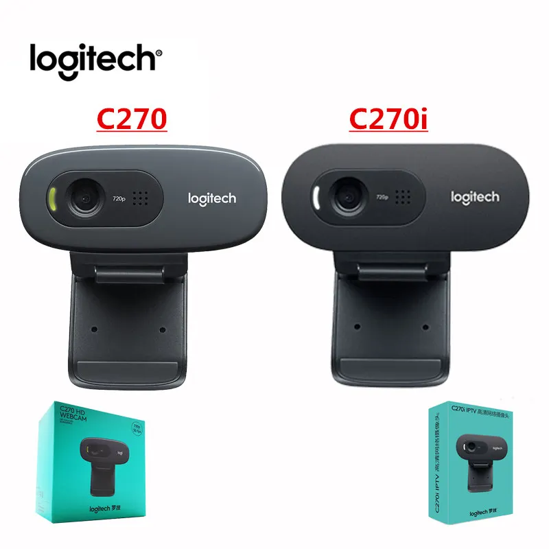 Logitech C270/C270i HD Video 720P Web Built-in Micphone USB2.0 Computer Camera USB 2.0 logitech Webcam 100% Original New