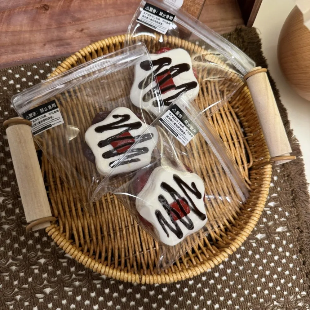 Regalo lindo pastel postre apretar silicona de calidad alimentaria juguete de descompresión suave creativo pegajoso alivio relajarse