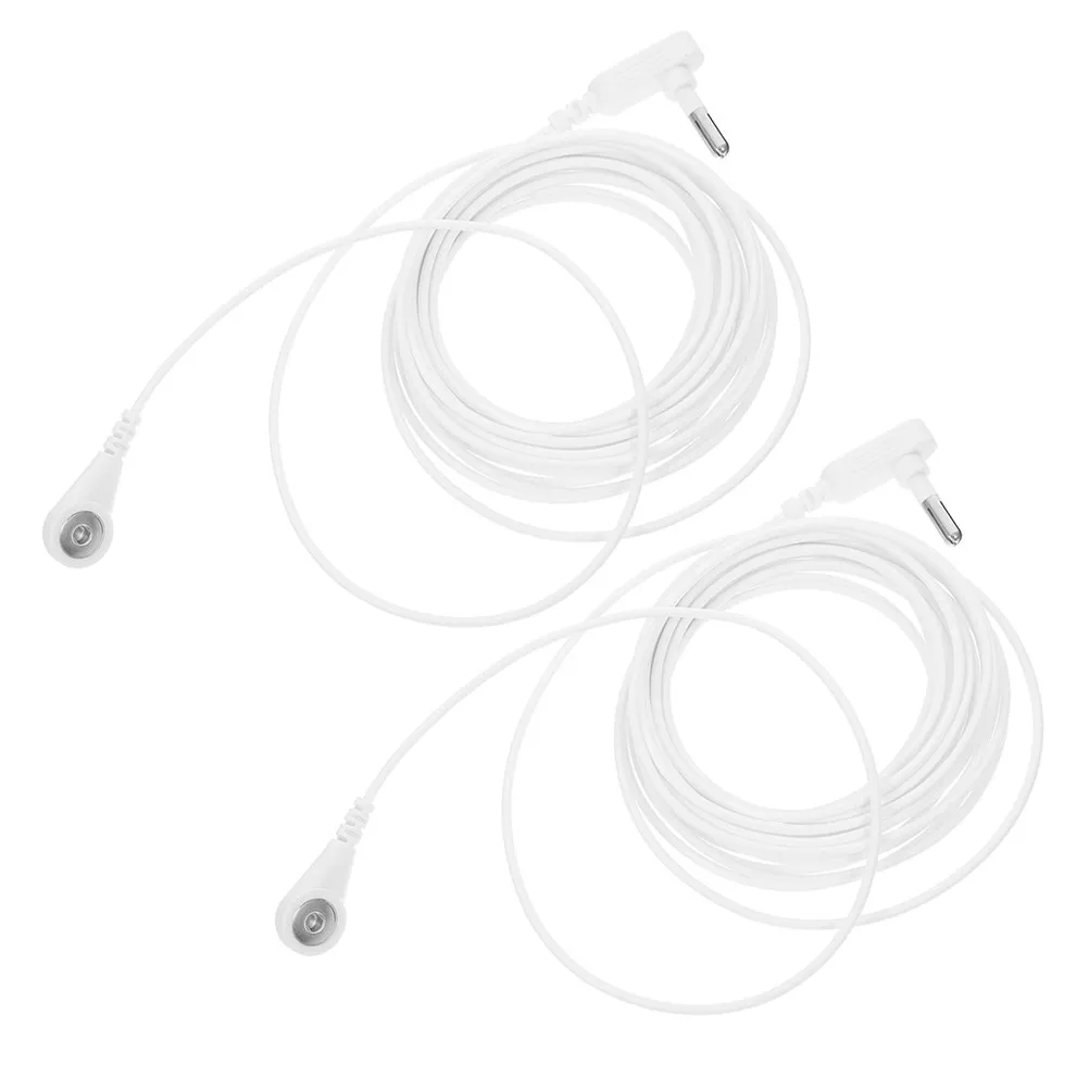 2Pcs Replacement Grounding Cord for Grounding Sheets Mats Pads Universal Snap Connector Safe Static Electricity Discharge