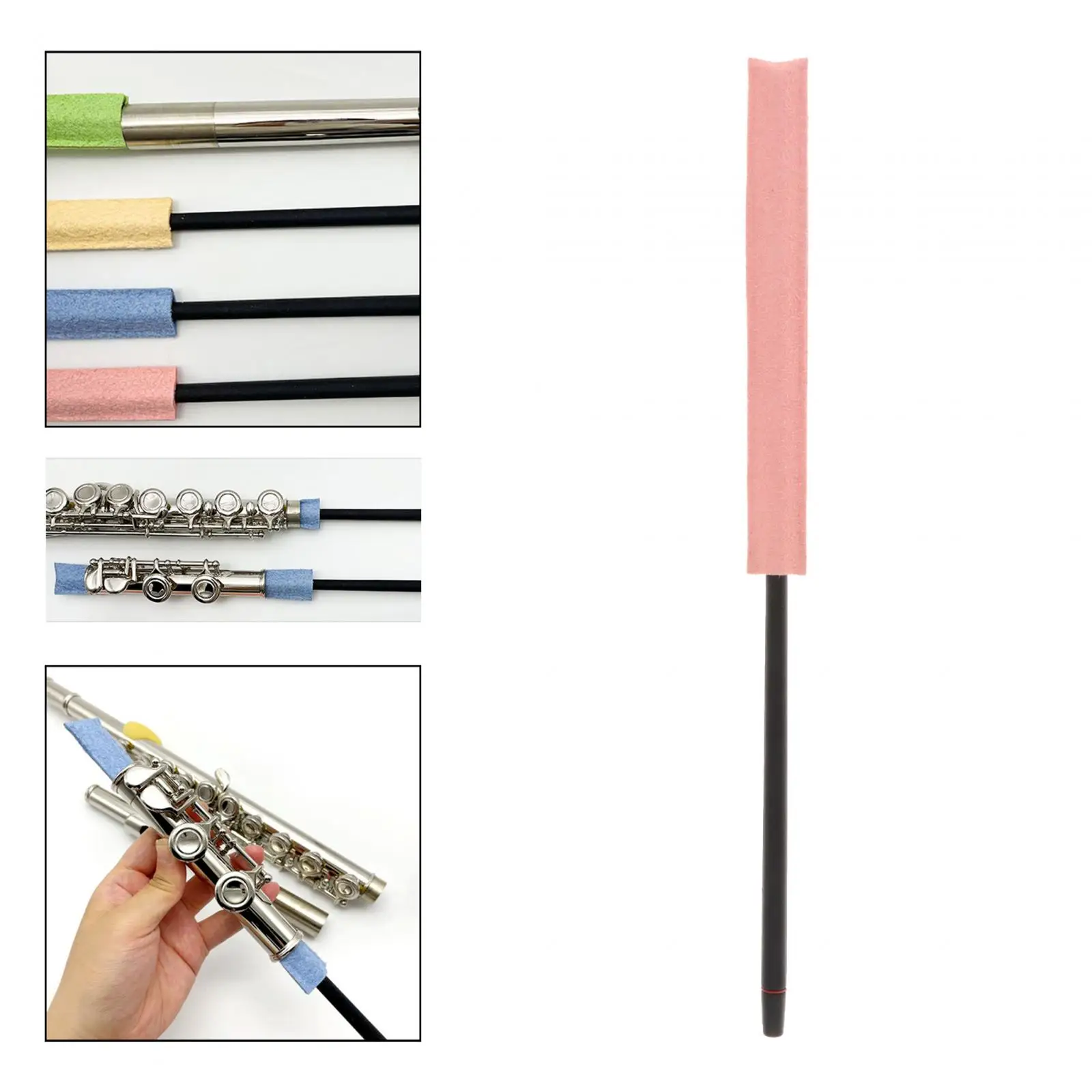 Flute Cleaning Rod Multifunctional Flute Maintenance Tool Durable Flute Polishing Cloth Flute Cleaning Tools for Clarinet Oboe