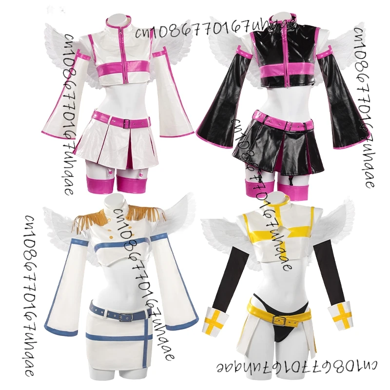 Anime Nigoriri Milliela Mikari Ririsa Lilyel Cosplay Costume 2.5 Dimensional Seduction COS Full Uniform With Wings Halloween Cos