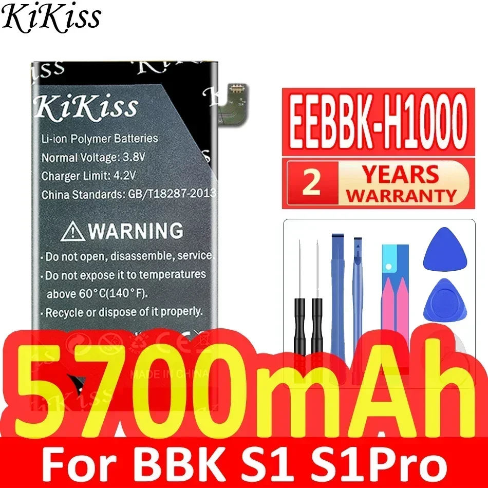 

KiKiss Battery 5700mAh EEBBK-H1000 EEBBKH1000 For BBK S1 Pro S1Pro Mobile Phone