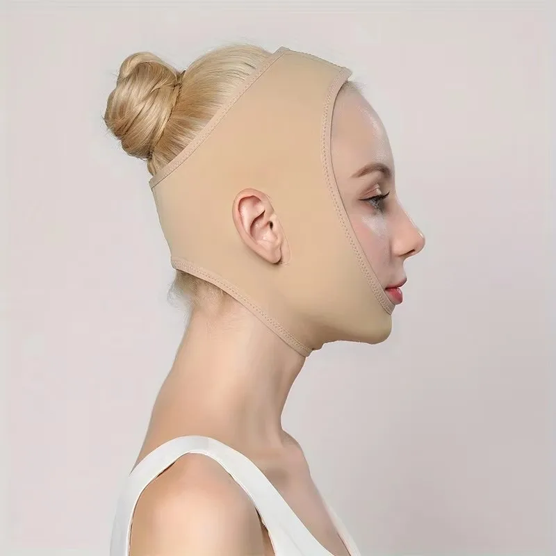 フェイスVシェイパー 顔痩せ包帯 リラックスリフトアップベルト シェイプアップ リフトアップ ダブルバンドマッサージ あごマッサージケアツール