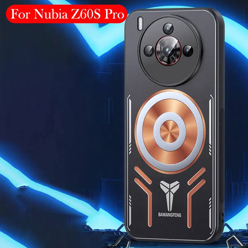 

Magnetic Case For Nubia Z60s Pro Copper Heat Dissipation Back Cover Shell