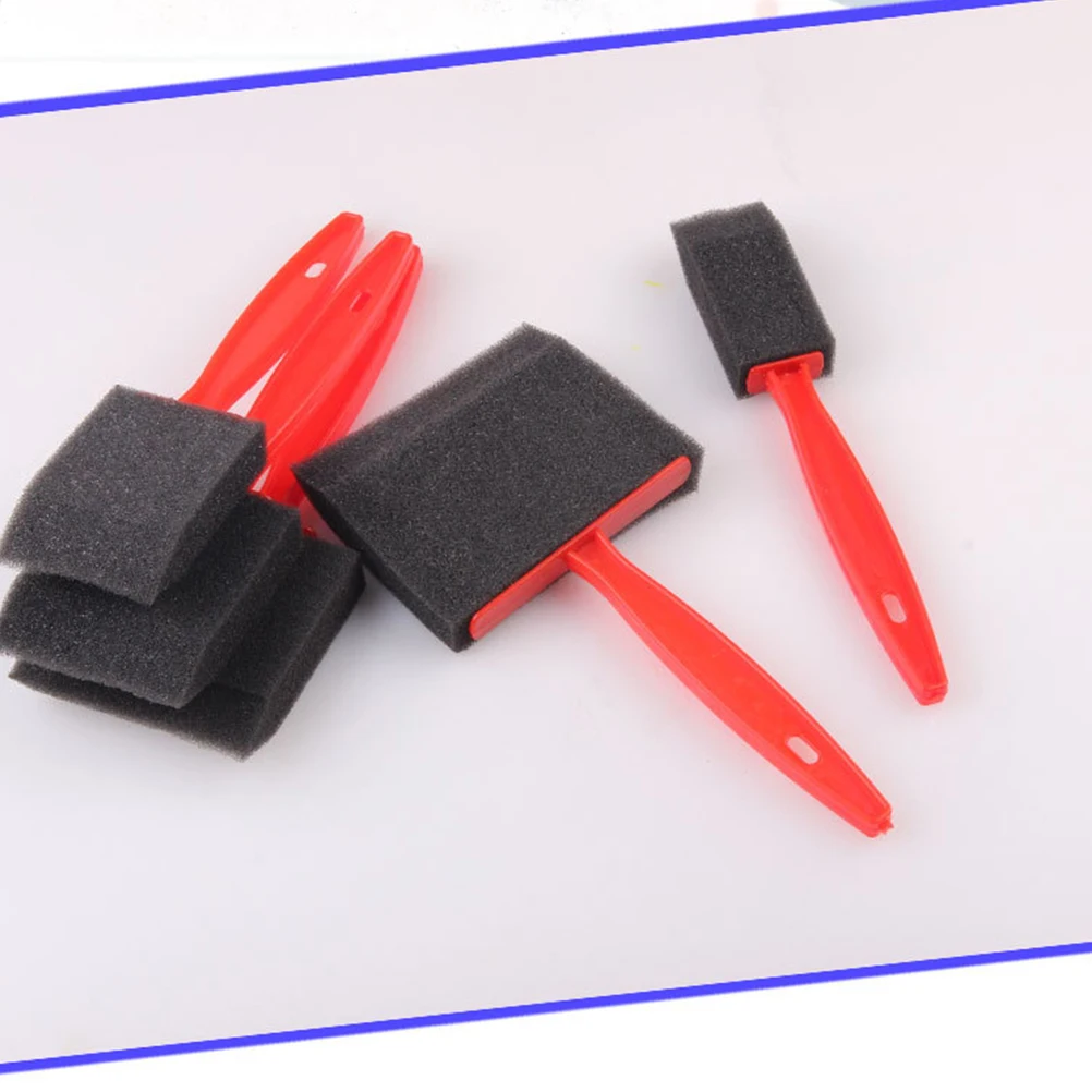 

15Pcs Sponge Paint Brushes Wood Handle Lightweight Absorbent Tool for Mixed Media DIY Painting Art Drawing Supplies