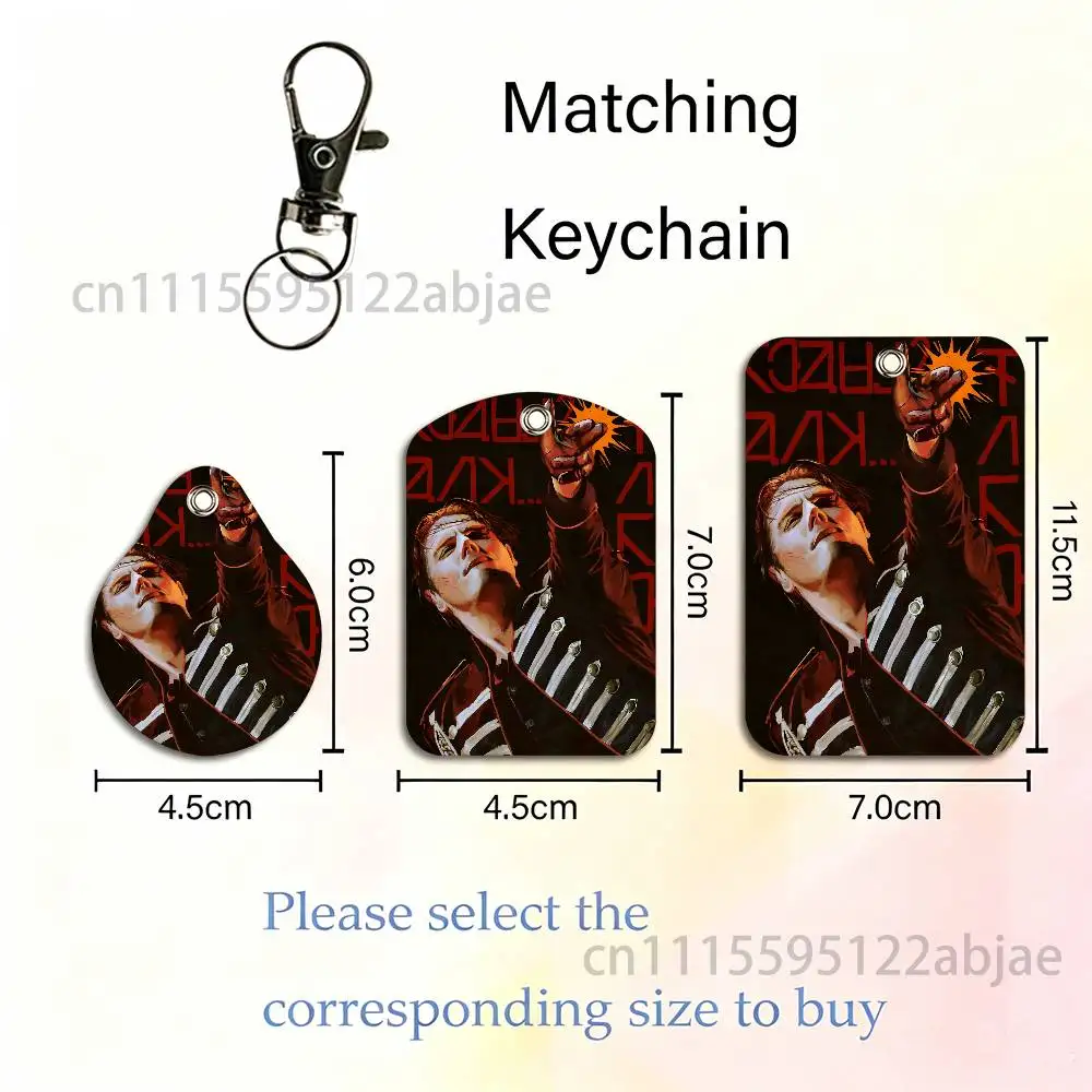 For G-Gerard W-Way M-MCR Card Case Leather Card Holder Keychain Key Ring Transportation Card Case With Lanyard