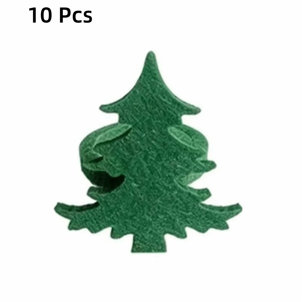 Felt Christmas Five-Pointed Star Napkin Ring Decorative Solid Color Christmas Tree Napkin Holder Reusable Napkin Buckle Banquets