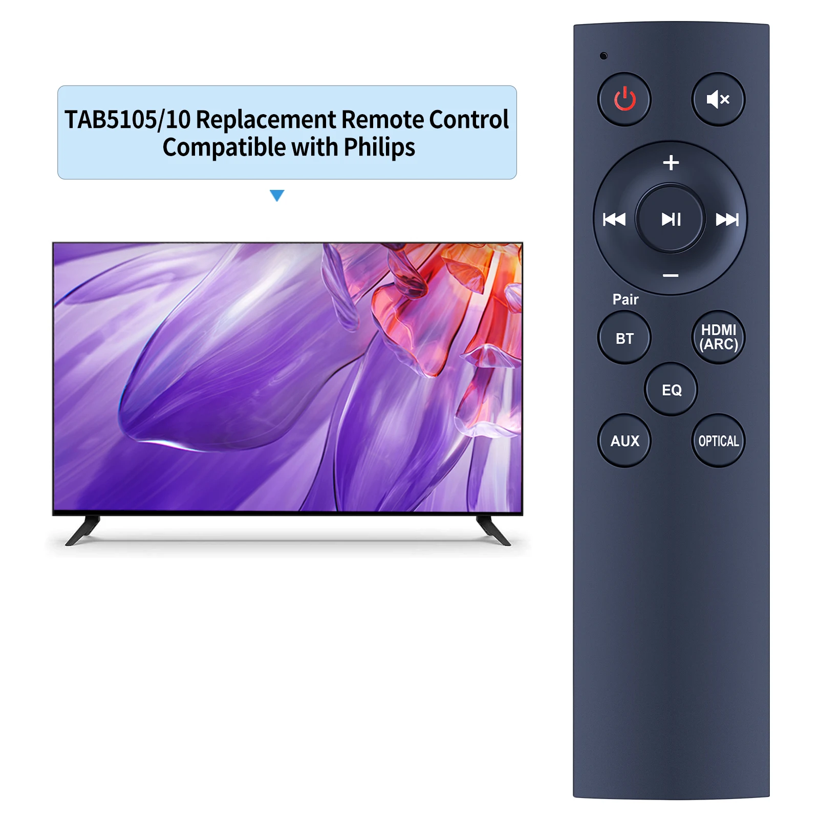 New Remote Control For Philips SoundBar Audio Speaker System TAB5105/10 TAB5305/12 TAB510510 tab5108 B5306 TAB530696 TAB510598