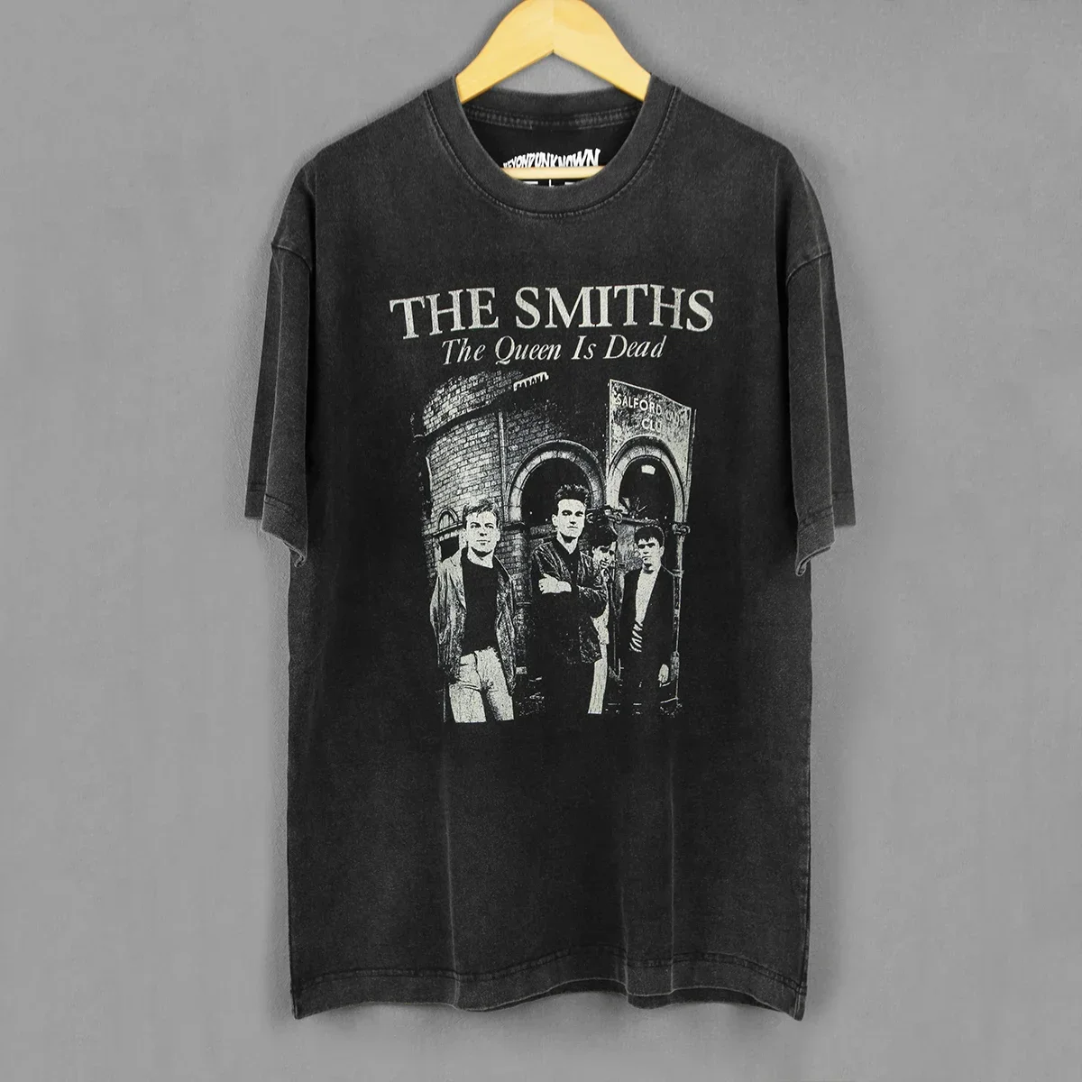 The Smiths T-Shirt The Queen Is Dead Post-Punk Band The Stone Roses Joy Division Black Retro Short Sleeves Printed Shirt