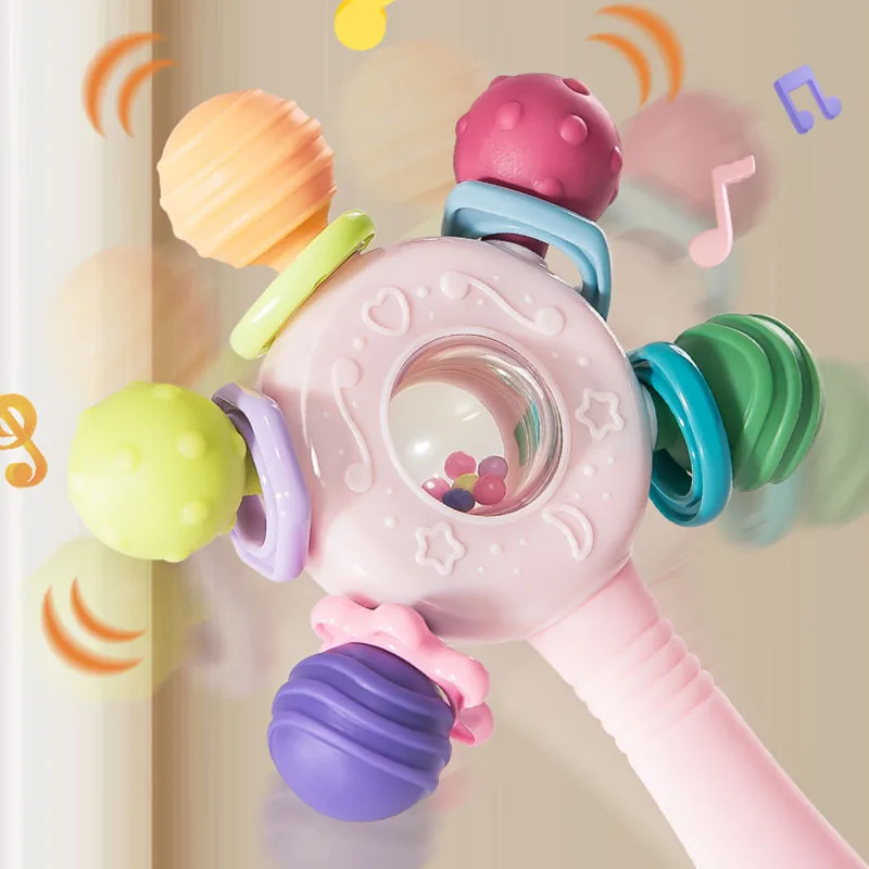 0 6 12 meses sensorial bebé mordedor bolas sonajero juguetes desarrollo del bebé juguetes educativos sonajero de dentición suave juegos de juguetes para niños