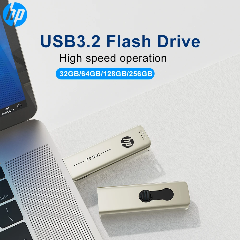 

HP USB3.2 High-Speed Memory Flash Drive (32G-256G) High Performance Transmission Compatible with Daily Office/Storage Preferred