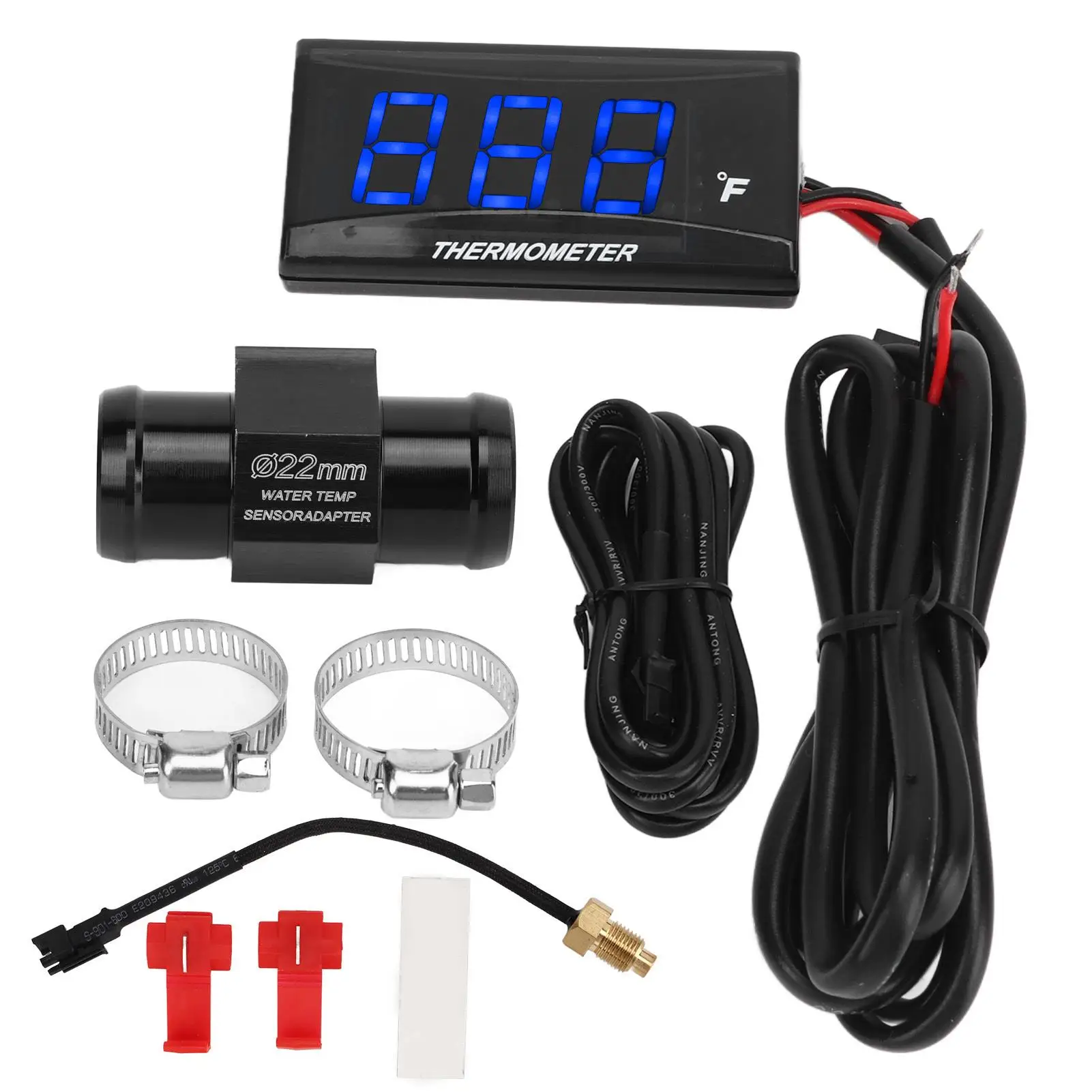 

Motorcycle Water Temperature Gauge Water Temperature Gauge M10 Thread Waterproof Easy To Install DC12V for modification