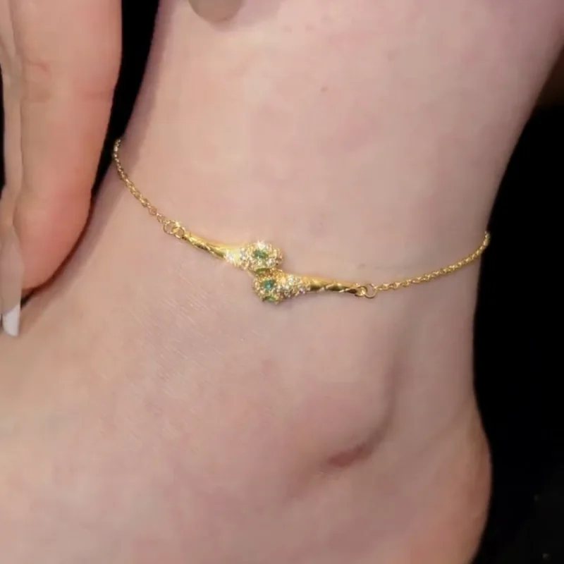

Titanium steel spirit snake anklet extended version does not fade temperament light luxury high-end accessories