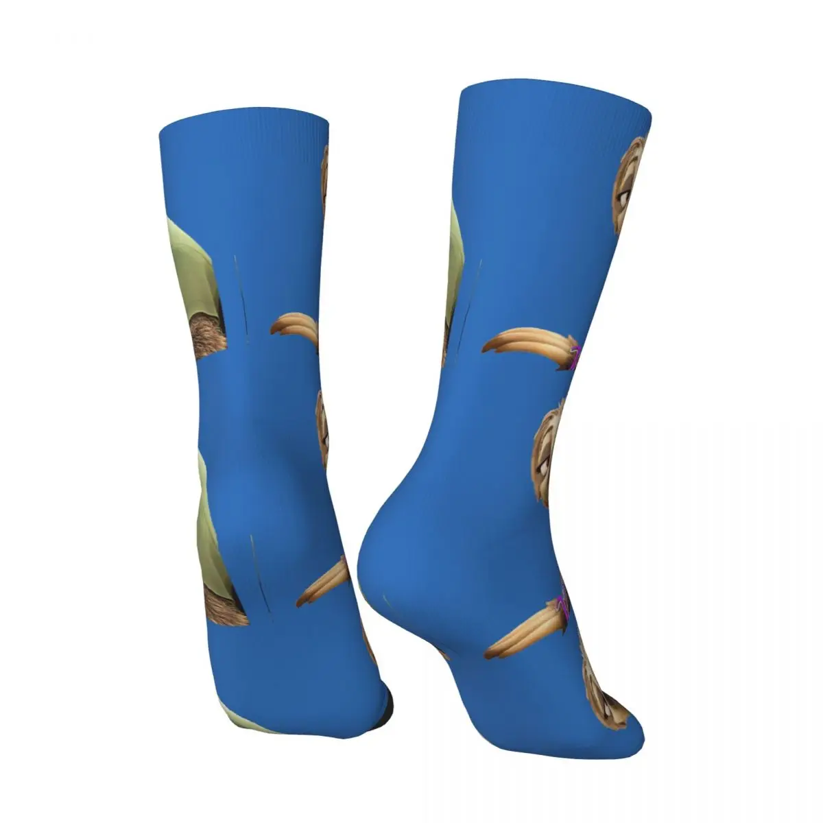 Retro Bradypod Flash Men's compression Socks Unisex Disney Zootropolis Film Street Style Seamless Printed Novelty Crew Sock