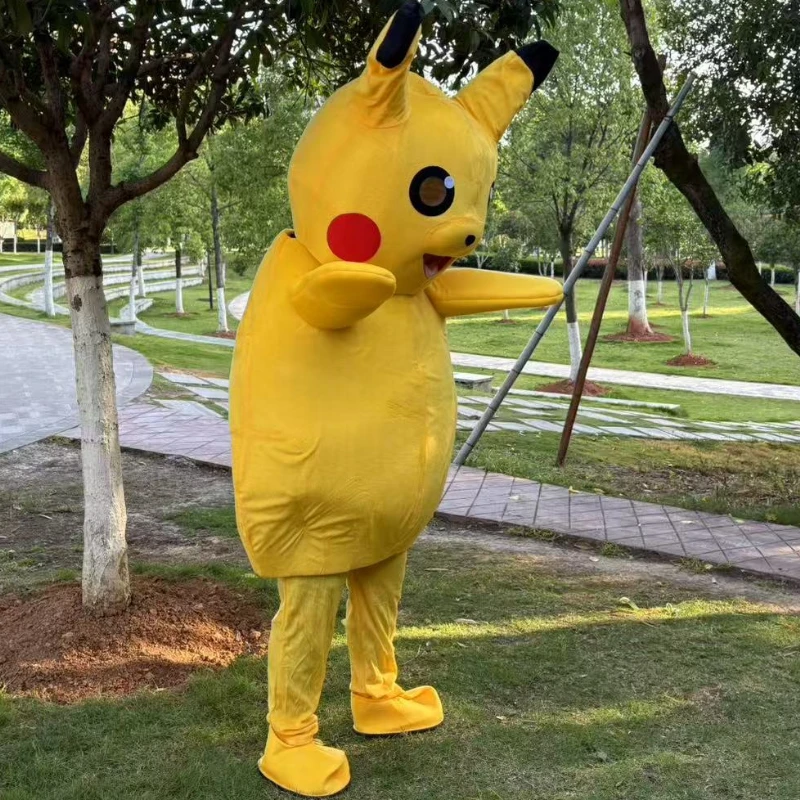 Disfraz de Cosplay de Pikachuer, mascota, ceremonia publicitaria, vestido elegante, fiesta, Animal, Carnaval, Anmie, espectáculos de escenario, accesorios sorpresa