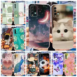 For Xiaomi Redmi 9T Case Cute Fashion Painted Cover Clear Silicone Phone Case For Xiaomi Redmi 9T Redmi9T Back Cover 6.53'' Bags