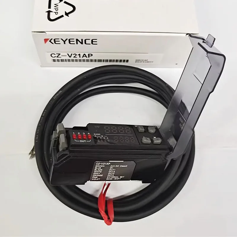CZ-V21AP KEYENCE New Original PNP output fiber optic color code sensor, large stock, welcome to consult.