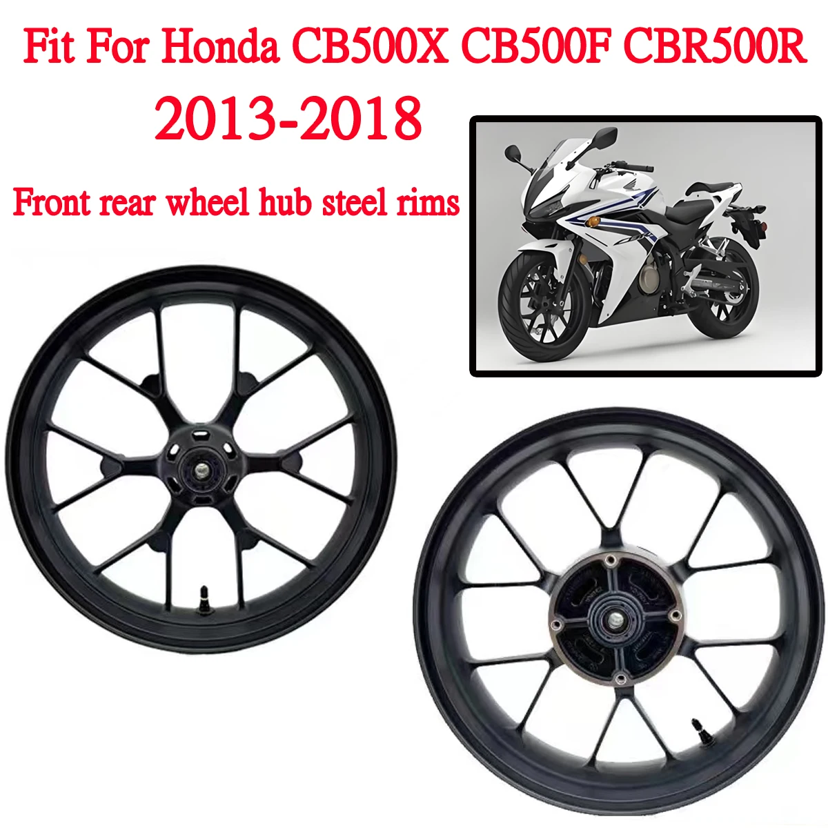 Motorcycle HONDA Wheel Hub Front Rear Aluminum Wheel Hub CB500X CB500F CBR500R 2013-2018 Aluminum Alloy Wheel Hub CB 500X 500F