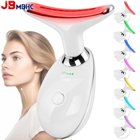 EMS Face Neck Lift Beauty Device Facial Massager Red Light Therapy Double Chin Remover Skin Rejuvenation Tightening Anti Wrinkle