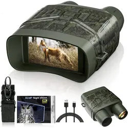 LUOSI 4K Night Vision Binoculars Capture Stunning Images & Videos with 3'' Large Screen & Built-in Camera