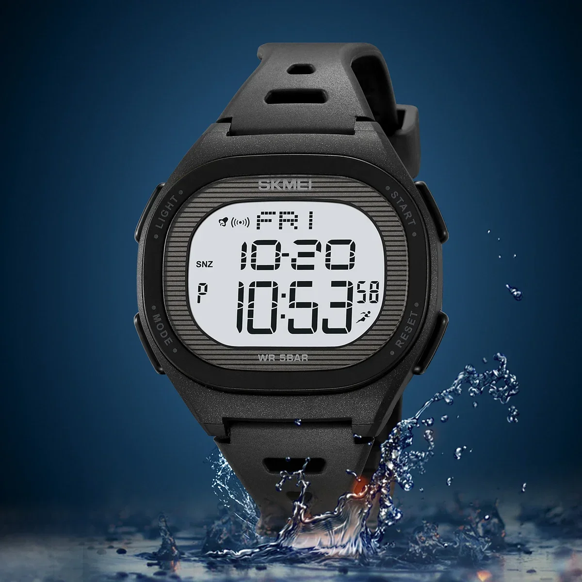 Skmei 2189 relógios eletrônicos esportes relógio militar reloj hombre multifuncional relógios de pulso digitais para homens mulheres à prova dwaterproof água