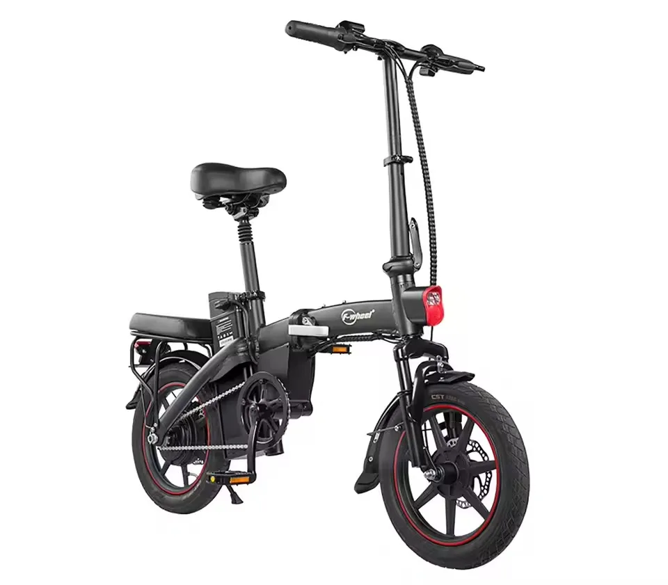 DYU A5 Electric Bicycle 250W Brushless Motor 48V7.5AH Lithium Battery 14 Inch Tire Dual Disc Brakes Adult Electric Bike