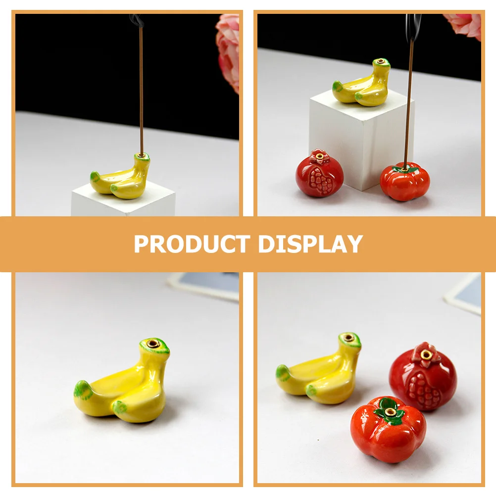 

Banana Incent Holder for Sticks Intense Yellow Ceramic Wax Melt Burner Sculpture
