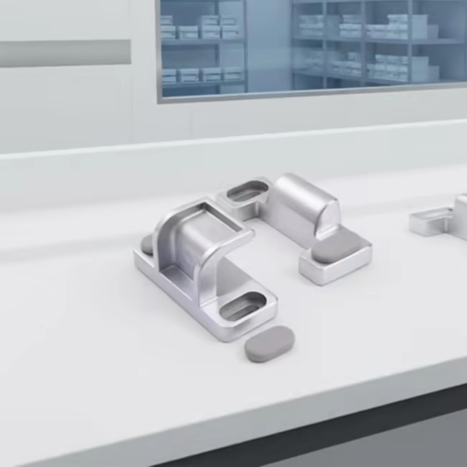 Sliding Door Compression Assembly Machined Body Door-Side Pressure Bracket Industrial Hardware Cushioned Pads for Cold Room