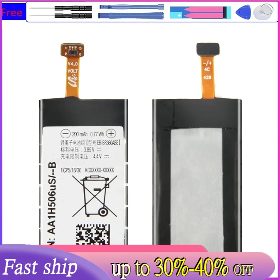 Battery EB-BR360ABE EB-BR365ABE 200mAh For Samsung Gear 360 Fit 2 Pro Fitness SM-R365 R365 Batteira