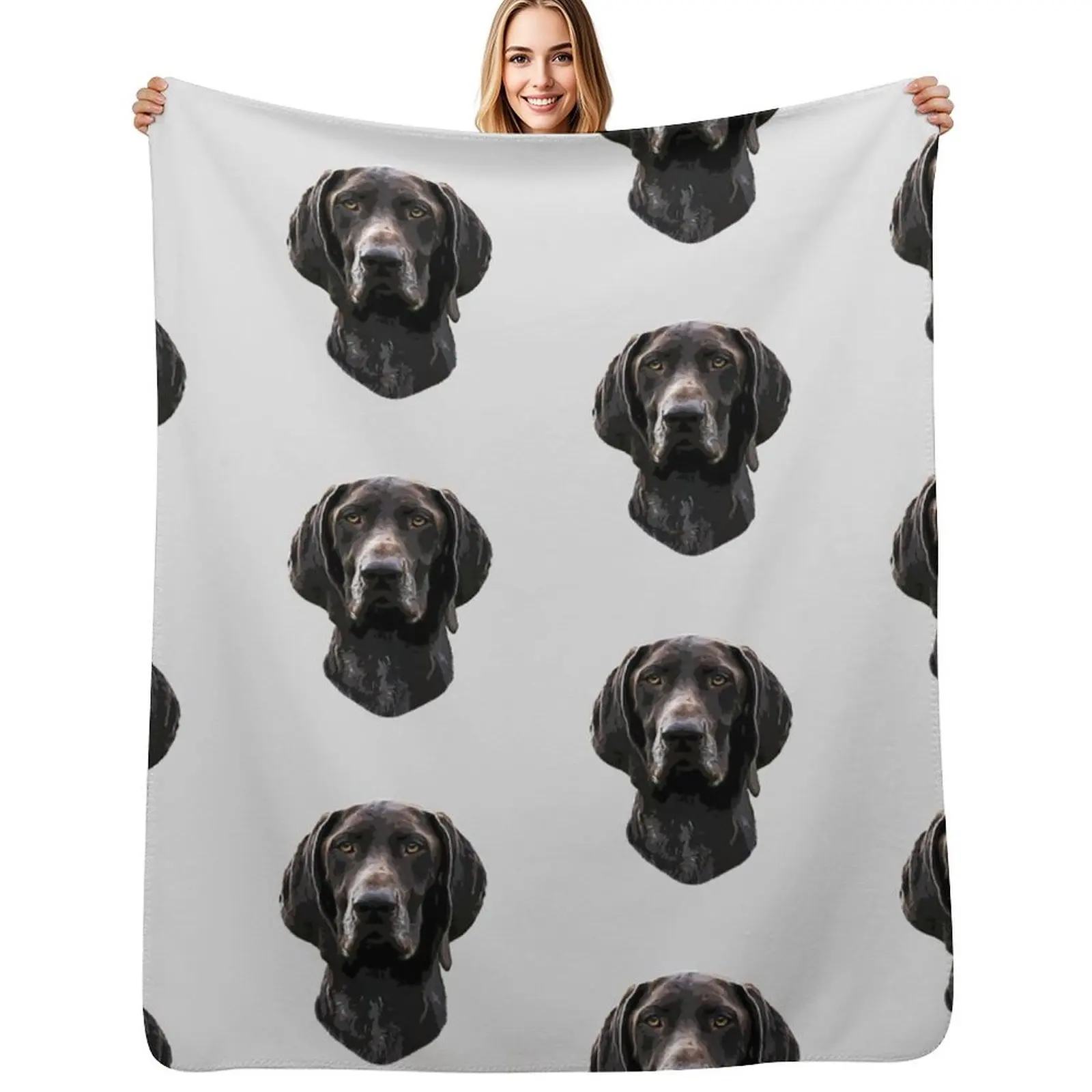 

German Pointer Shorthaired GSP Throw Blanket Lightweight Warm Blanket for Travel Camping