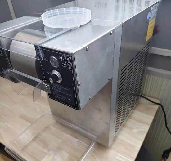 

New Automatic Shaved Ice Machine, Commercial Snowflake Ice Maker for Drinks & Snacks