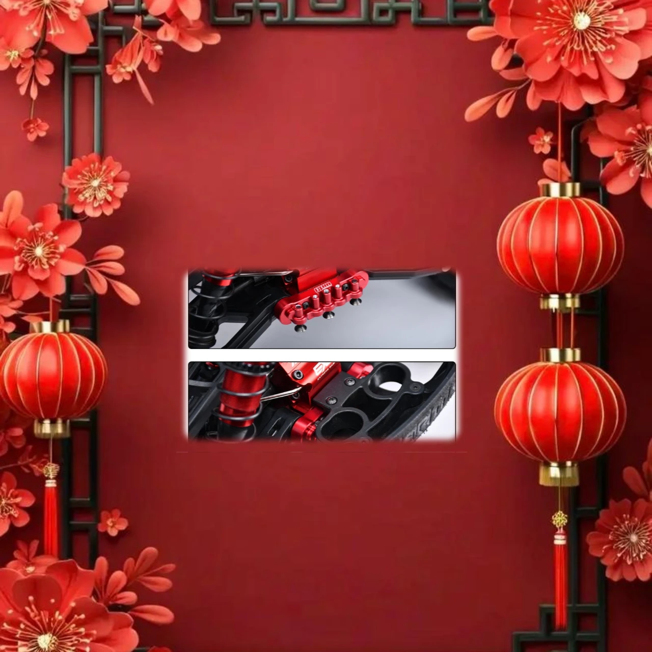 Soporte de suspensión inferior delantera de aleación 7075 ARRMA 1/8 Kraton 6S EXB V6