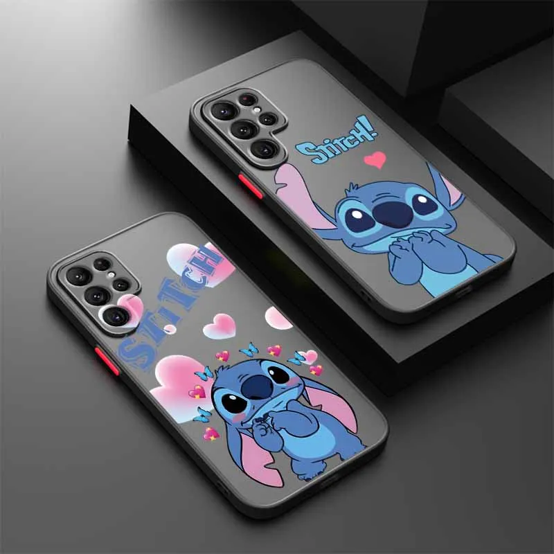 Disney Stitch Strawberry Cute For Samsung A56 A55 A54 A53 A36 A34 A33 A32 A31 A26 A25 A24 A23 A22 A21S A17 A15 A07 Phone Case - náhled 2