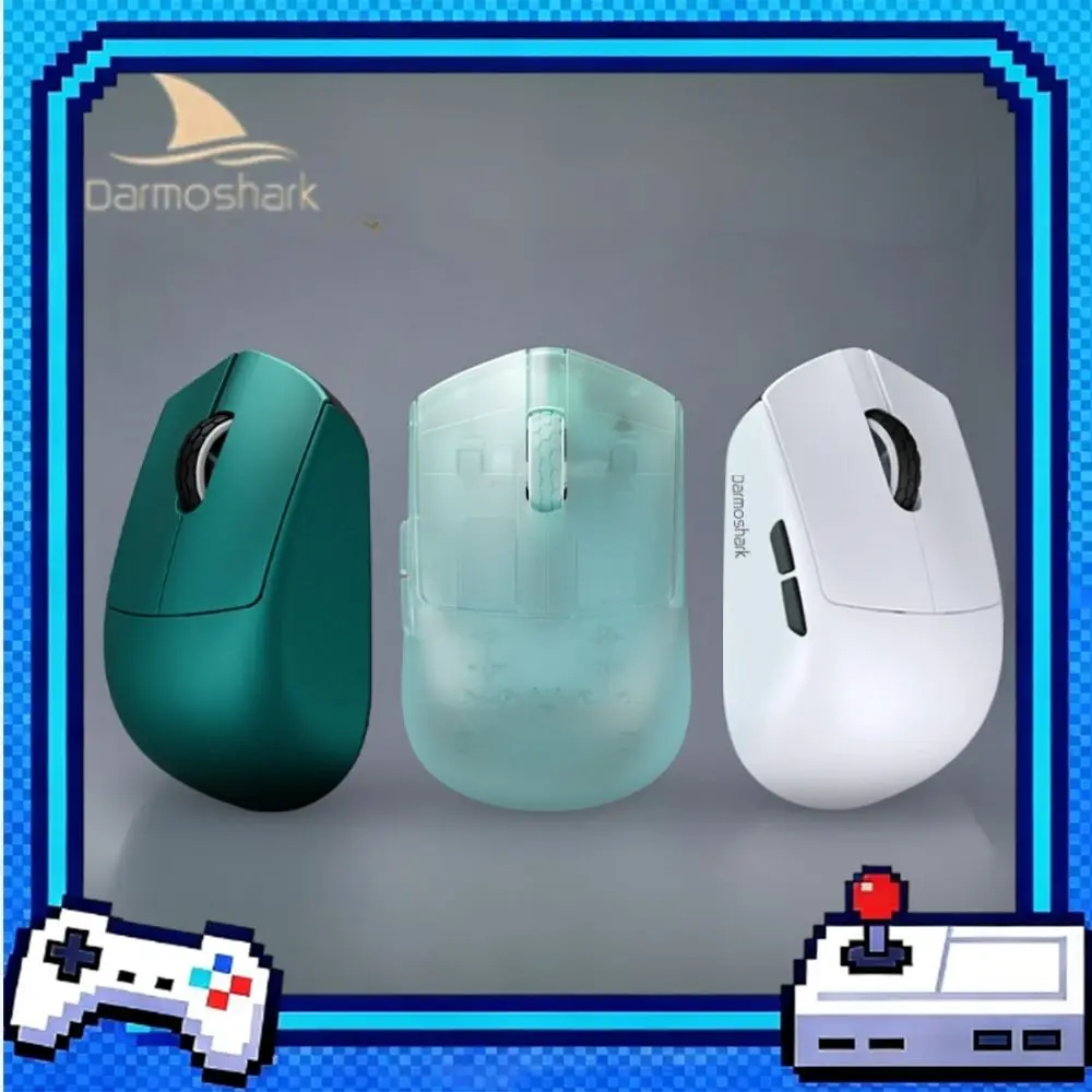 Darmoshark M5V2 Wireless Mouse Tri-mode PAW3950 Dual 8kHz 30000DPI Esports Game Mice 36g Lightweight Finger Grip Gaming Mouse