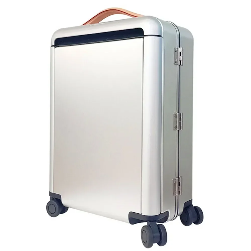 20 Inch Business Trolley Case UV Disinfection Suitcase Aluminum Magnesium Alloy Travel Box Wide Drawbar Boarding Bag TSA Lock 4