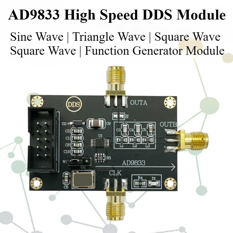 AD9833 module triangle wave sine wave signal source square wave generator DDS signal generator module