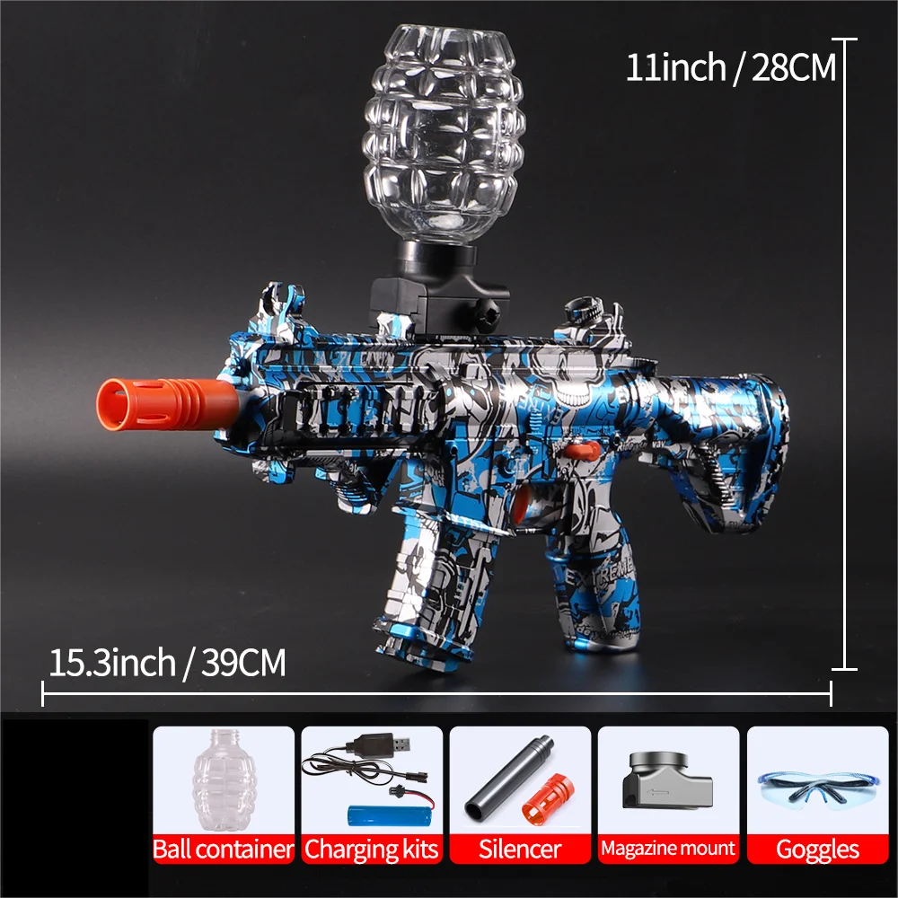 مجموعة كرات جل M416 - لعبة قتالية خارجية قابلة لإعادة الشحن للمراهقين 14+، هدية مثالية للأولاد والبنات (خرز جل غير متضمن