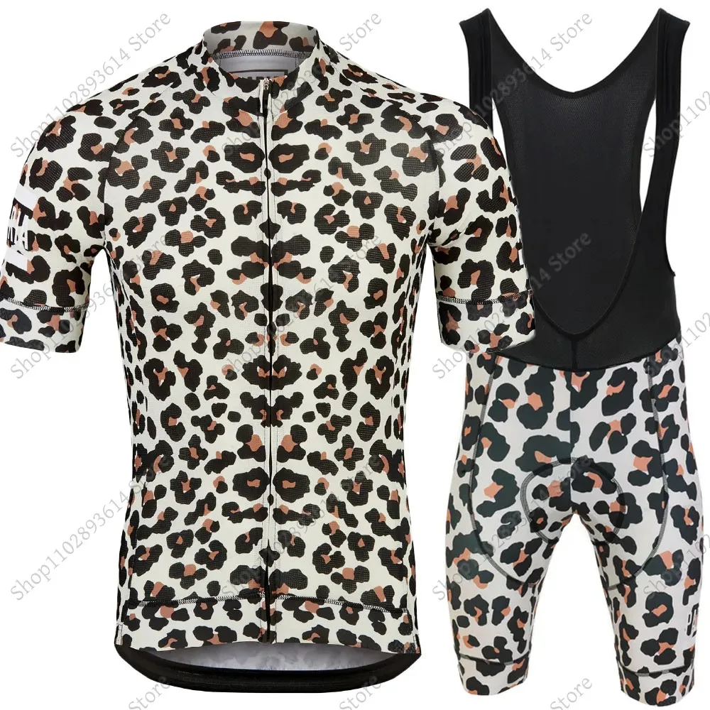 2024 LEOPARD Cycling Jersey Set Men Clothing Short Sleeve Kit Road bike Shirt Bicycle Bib Shorts MTB Radtrikot