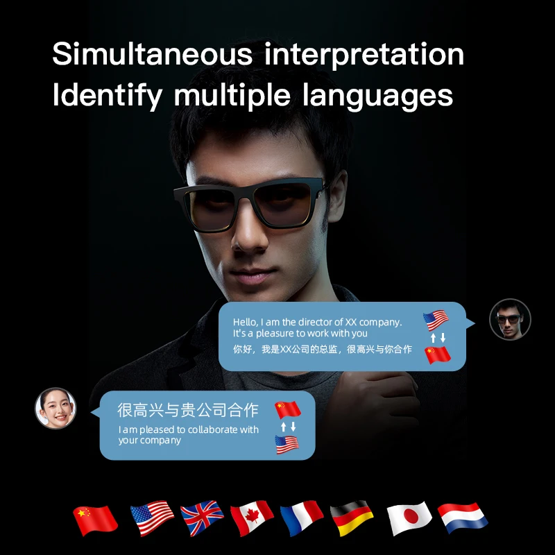 2025 E13PRO Neue Smart-Brille AI-Übersetzungsbrille Bluetooth-Audiobrille Bluetooth-Kopfhörer